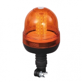Výstražný LED maják, R10, flexibilný úchyt na tyč, 12/24V, oranžový, LBB204L-A
