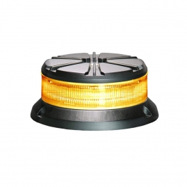 LED výstražný maják, 24LED, 12-24V, 3-bodový úchyt, R65, oranžový, 911FD24-A