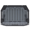 Plastový úložný box uzatvarateľný TRUCK MAX PLUS 396x290x280 čierny