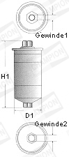 Palivový filter CHAMPION (FEDERAL-MOGUL)
